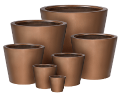 Tapered Cylinder planter collection